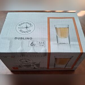 Bormioli Rocco 6pc Dublino Shot Glasses 1.25oz (3,4 cl)